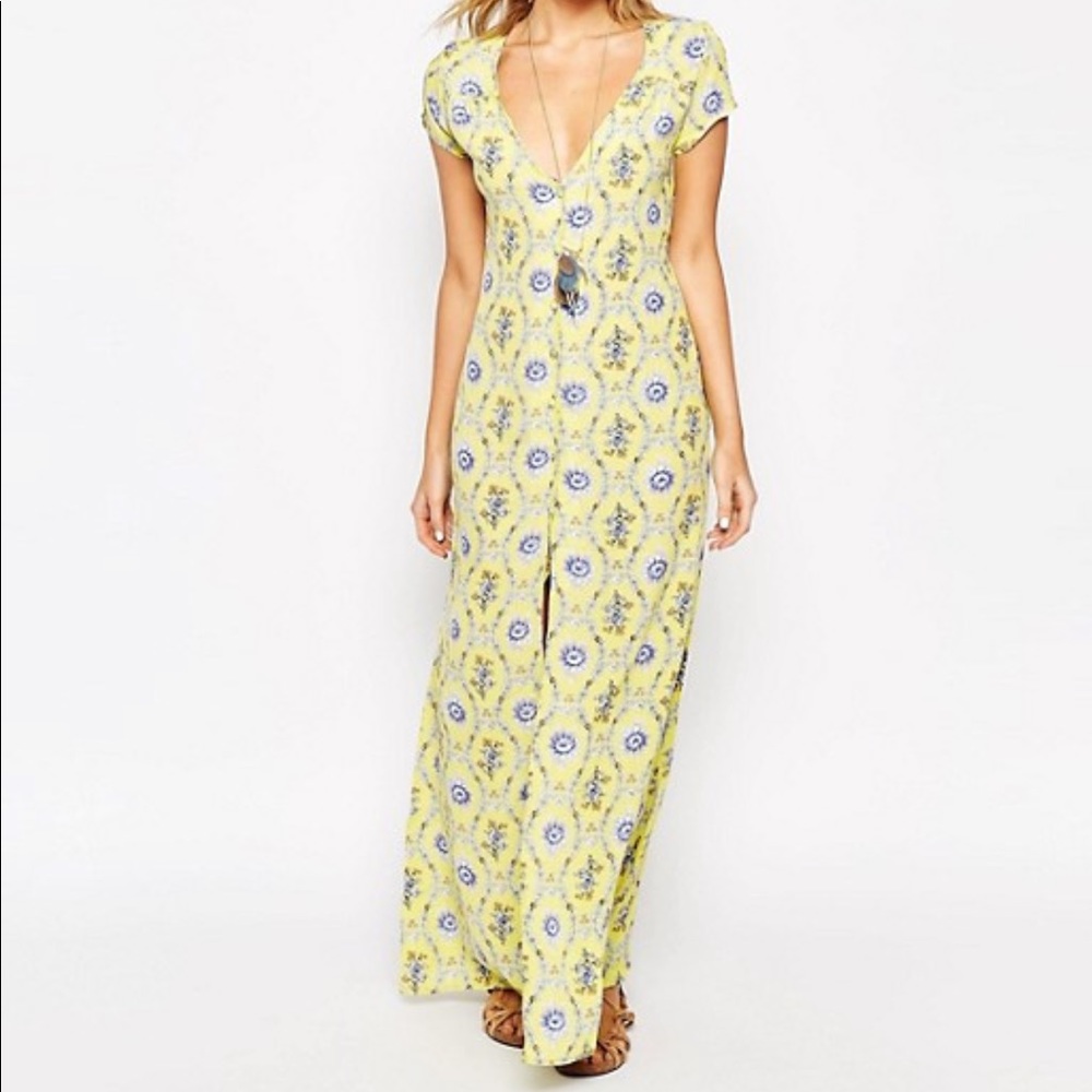 Flynn Skye Floral Button Down Maxi Dress